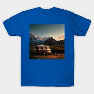 Van Life Camper RV Outdoors in Nature T-Shirt